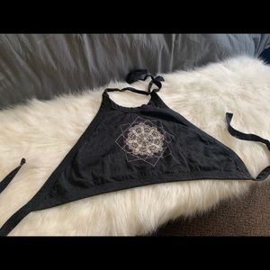 Halter Crop Top with open back